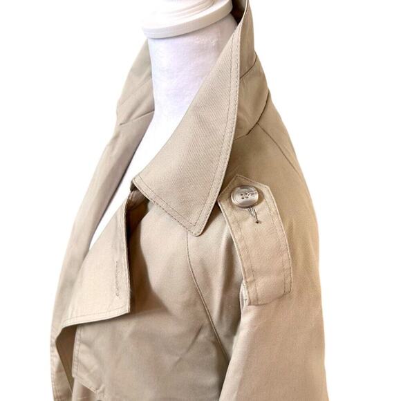 Vintage Oleg Cassini Heritage Size 12 Quilted Long Trench Coat Quiet Luxury - Picture 13 of 16